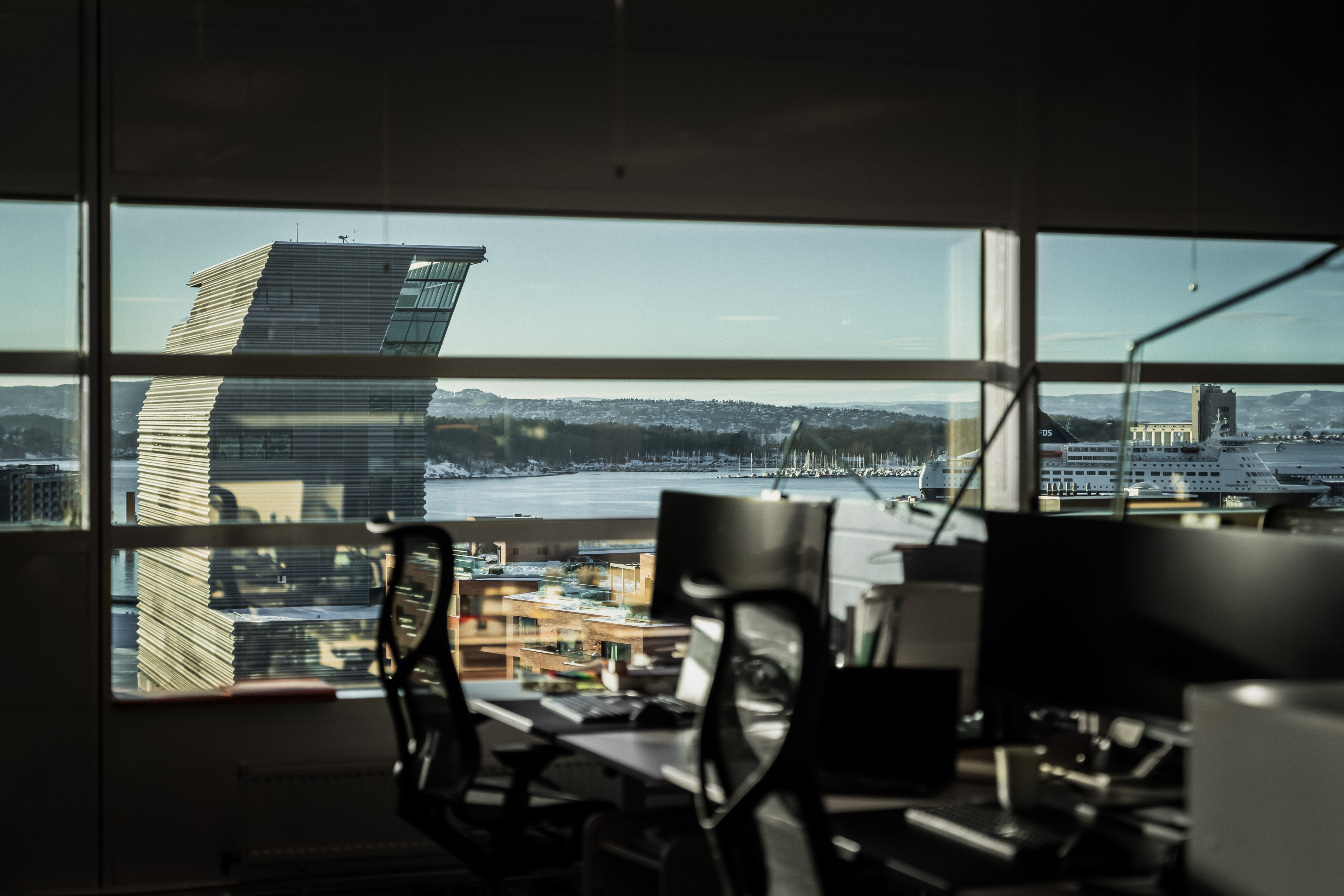 utsikt fra kontor 10 etg.